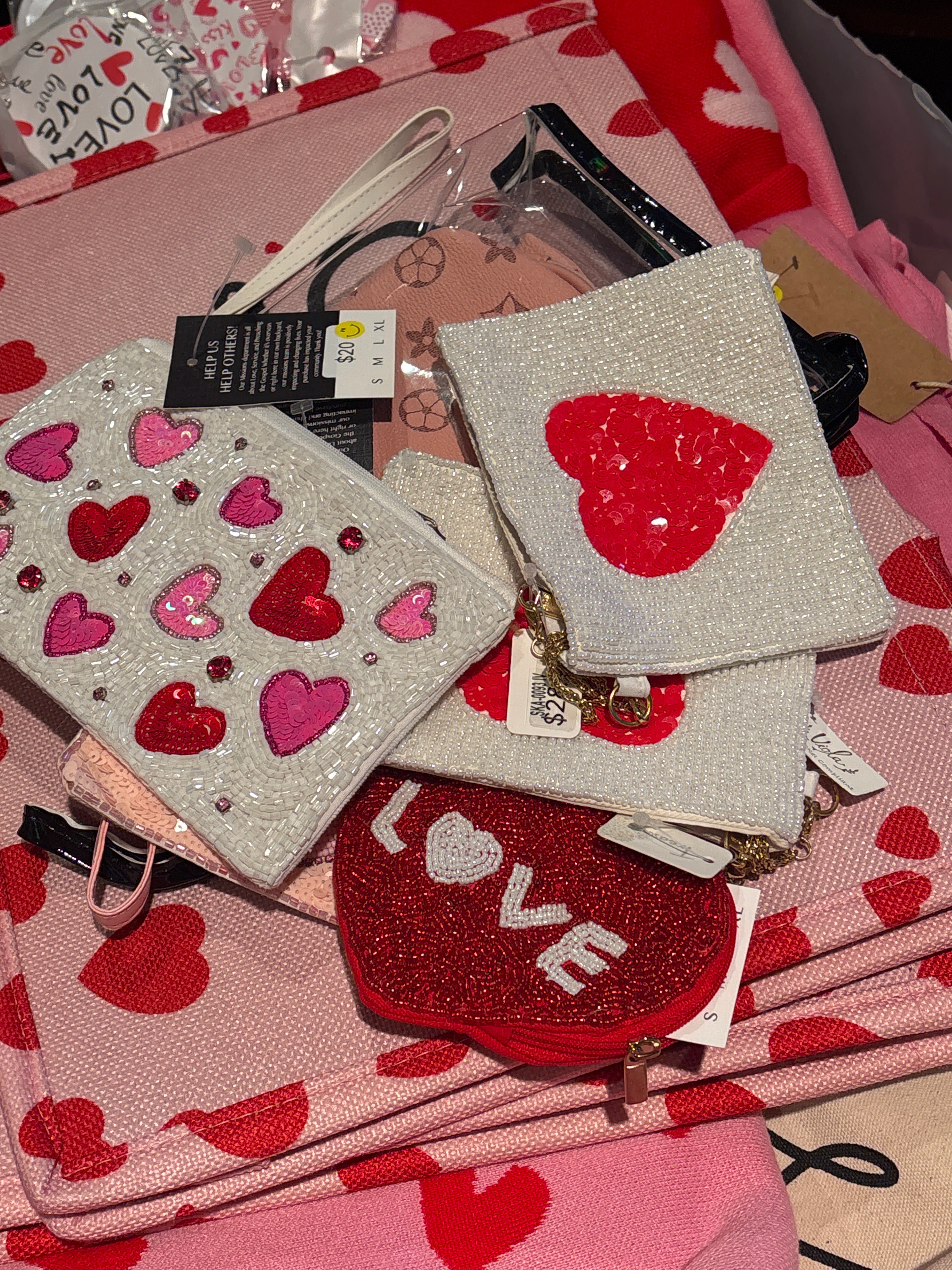 Valentine Bling coin bag