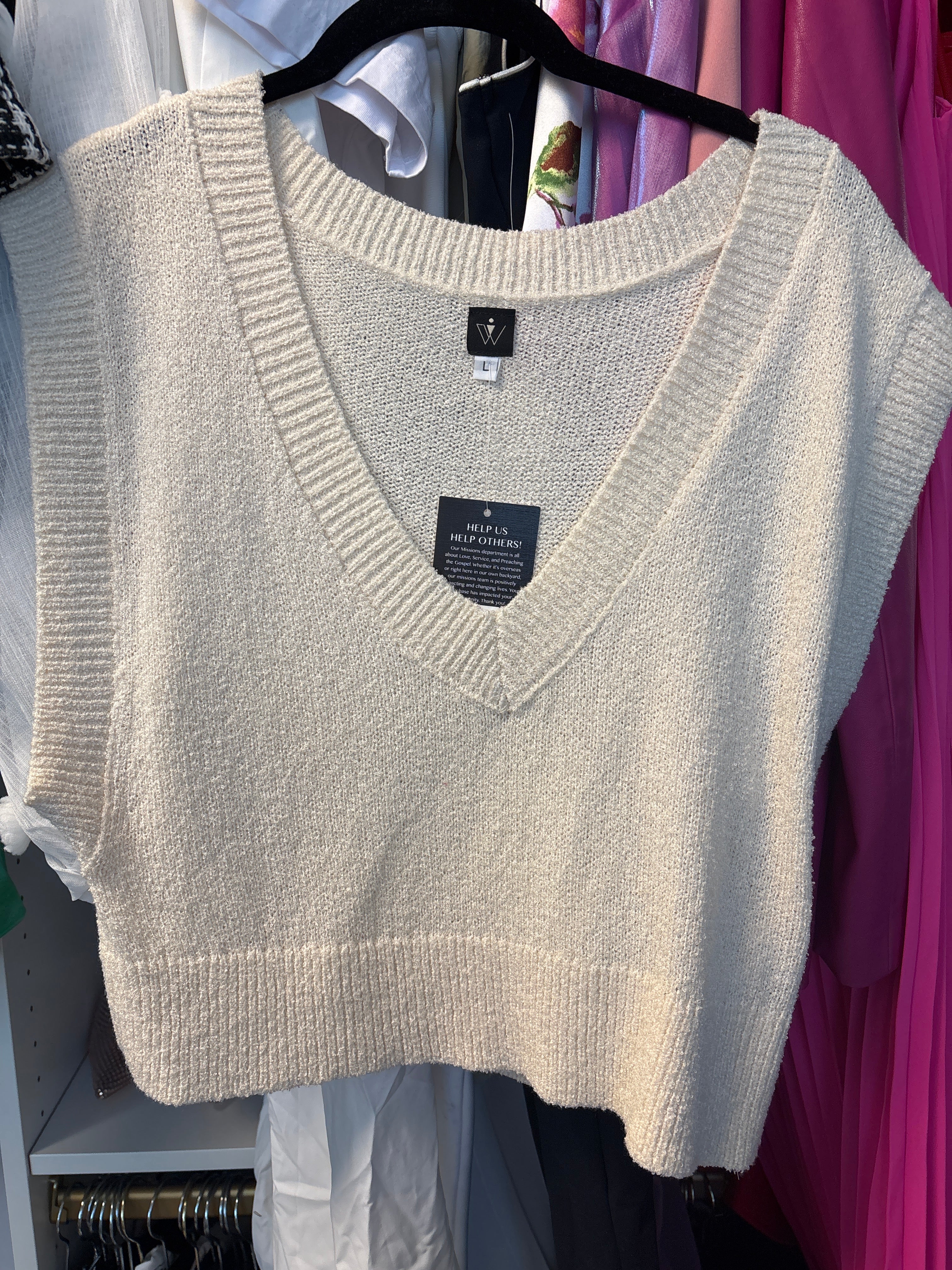 V Neck Crop Vest