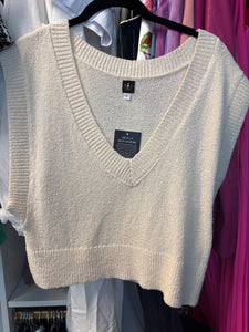 V Neck Crop Vest
