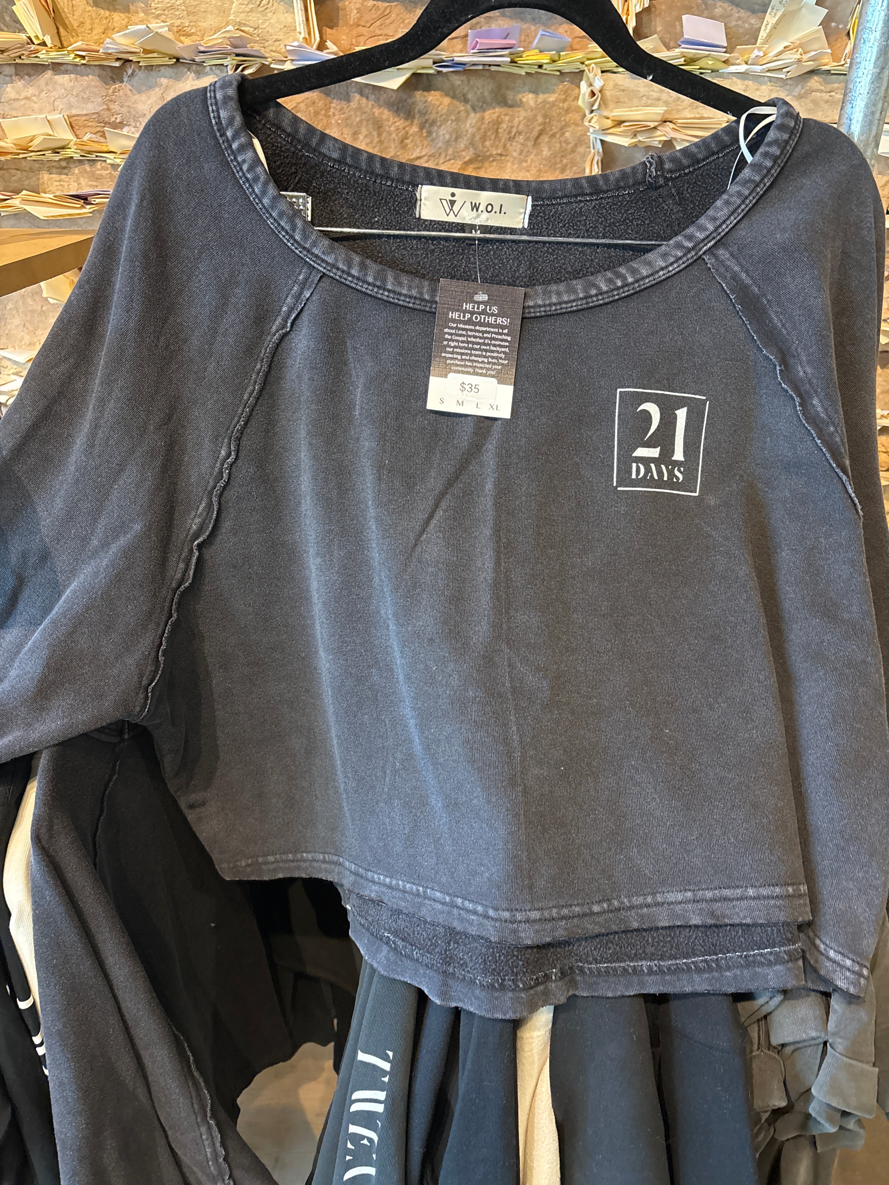 21 Day Fast Crop Sweatshirt-soft