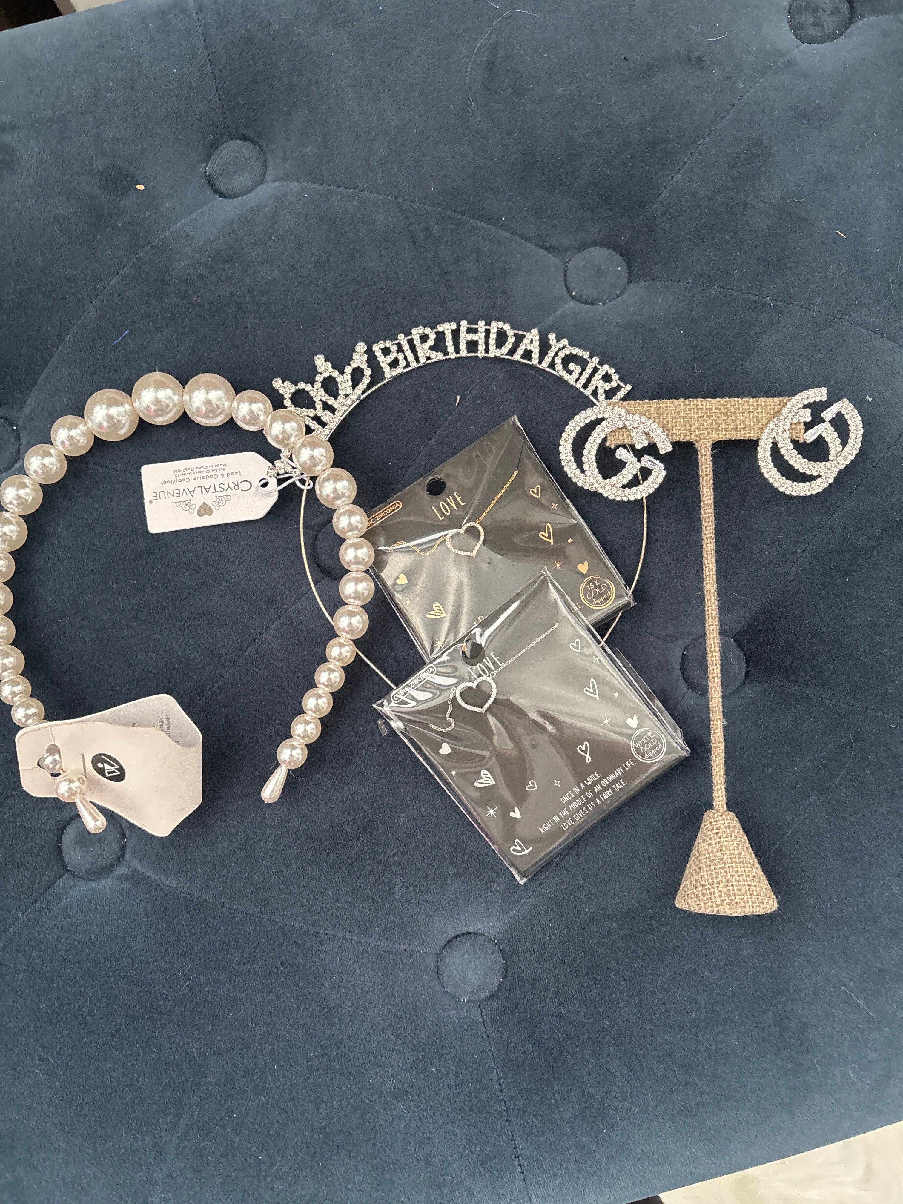 Earrings/headbands/necklace/bracelet/belt