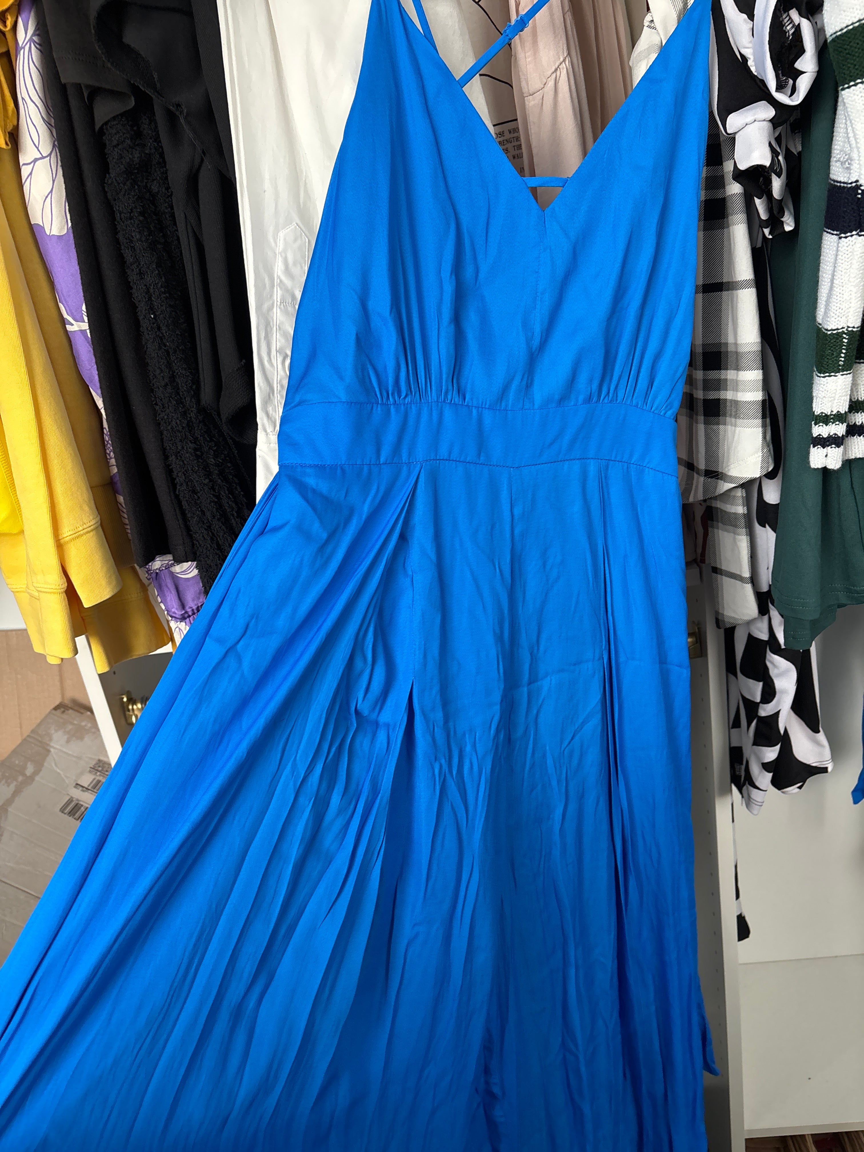 Bright blue romper
