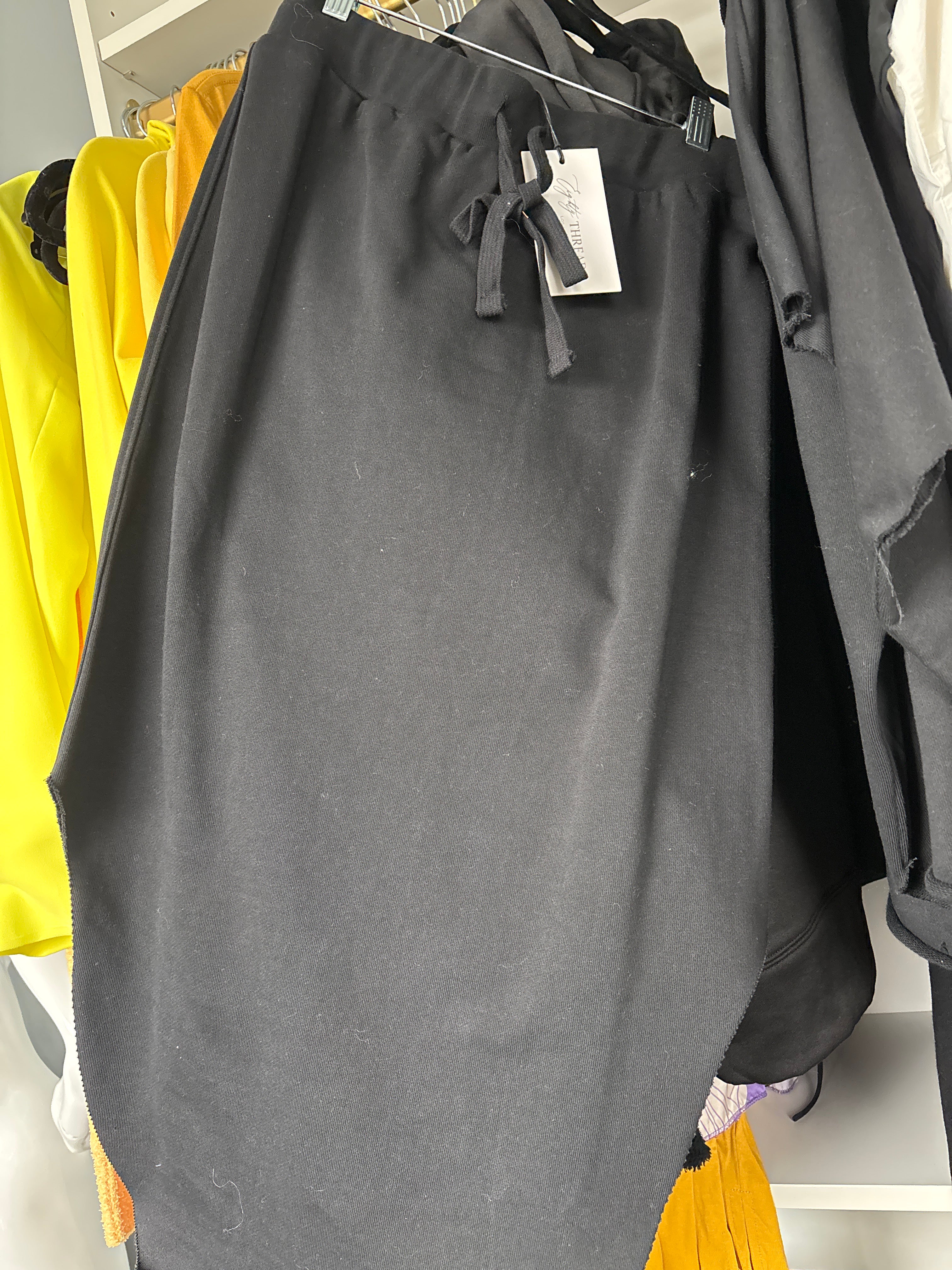 Black sweatshirt skirt