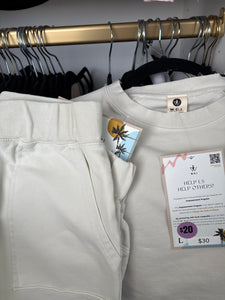 WORKOUT - fleece shortsleeve SHORTS