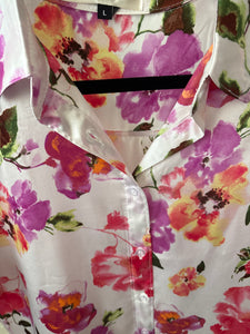 Flower Silk Blouse