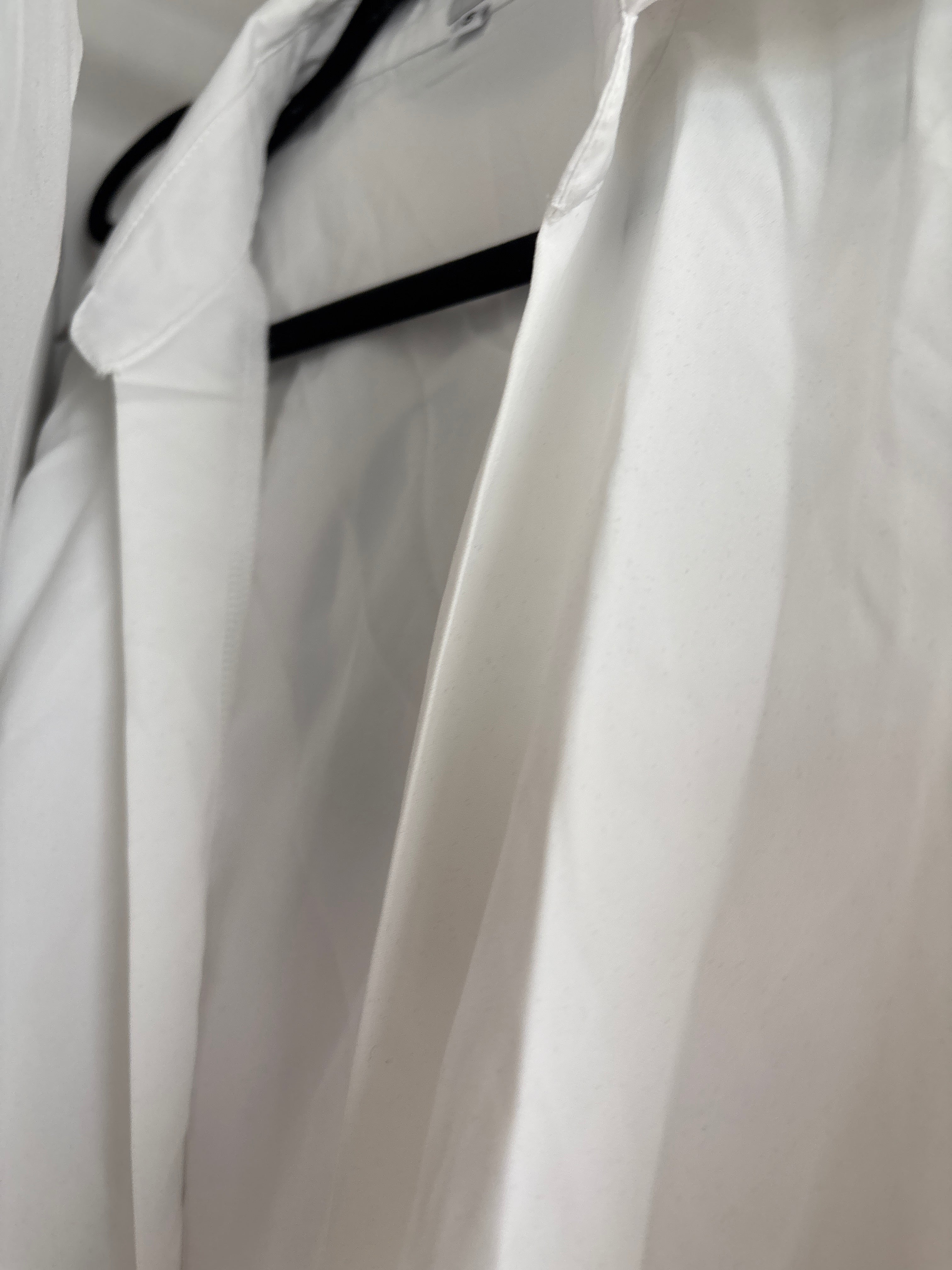 White Wrap Shirt Dress