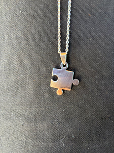 Puzzle Piece Silver Necklace