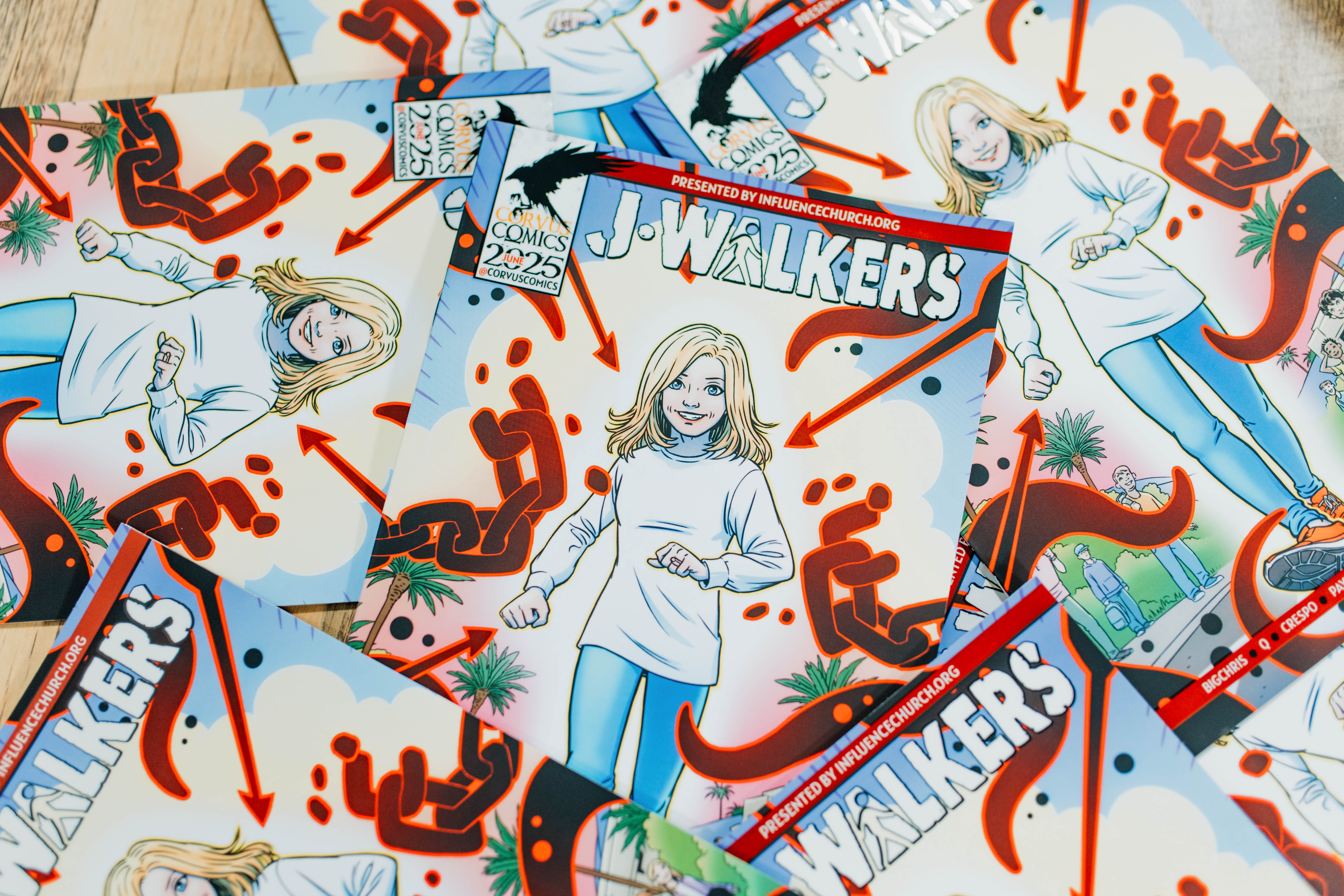 JWalkers comic books on table