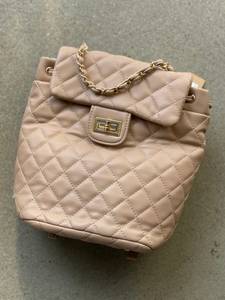 Quilted Backpack Purse