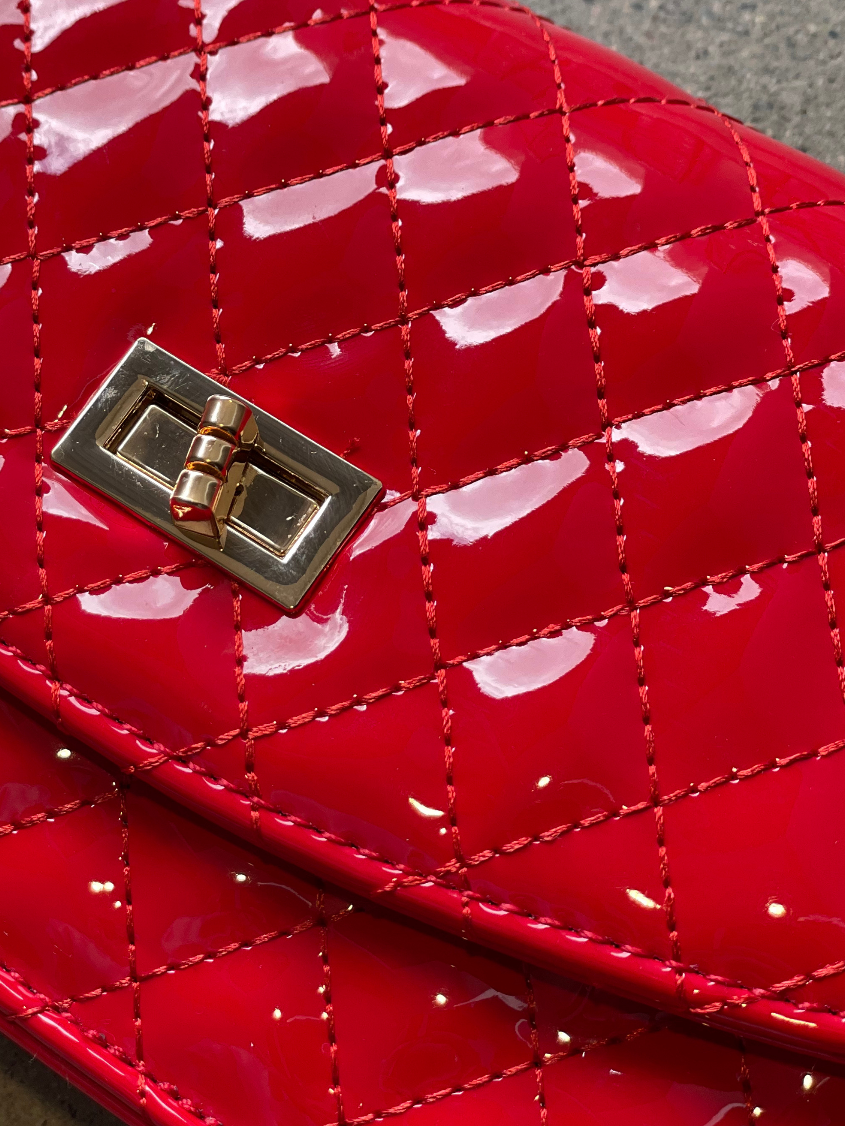 Red Glossy Purse